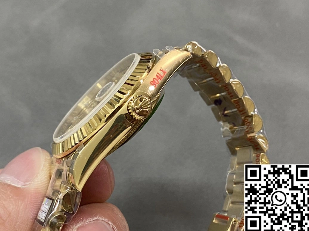 M228238-0005 Steel Tungsten Diamond Day Gold Rolex Date QF Dial v5 Hourmarker Factory 0504